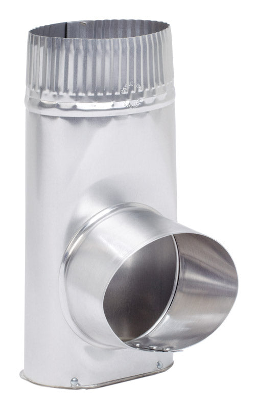 Aluminum dryer connector fitting from Emery Jensen, designed for secure connection in dryer vent exhaust systems.