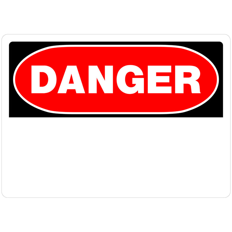 SIGN DANGER 10X14" - Pack of 6