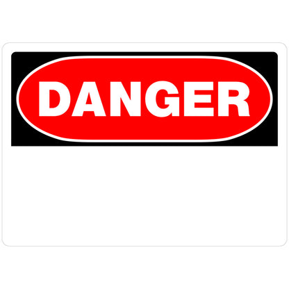 SIGN DANGER 10X14" - Pack of 6