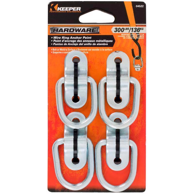 Set of four Emery Jensen 1.5-inch anchor points, durable hardware for secure attachment in construction or safety applications.