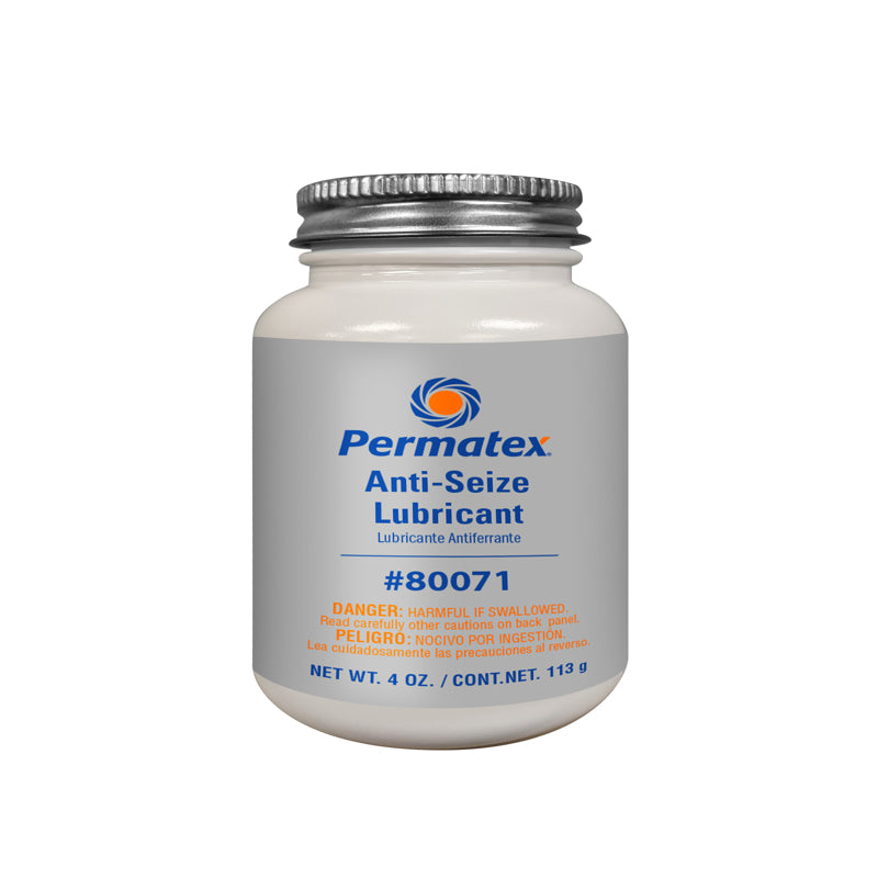 Emery Jensen anti-seize compound in a 4oz container, used to prevent metal seizing and corrosion on fasteners and machinery.