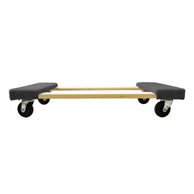 Emery Jensen hardwood appliance dolly with 1000lb capacity, heavy-duty rollers for moving appliances and furniture.