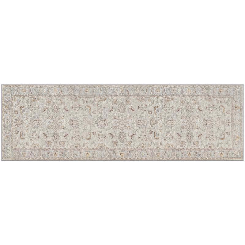 Emery Jensen 76-inch oat-colored accent rug, rectangular area rug with soft woven texture and subtle pattern.