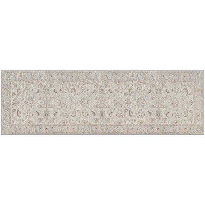 Emery Jensen 76-inch oat-colored accent rug, rectangular area rug with soft woven texture and subtle pattern.