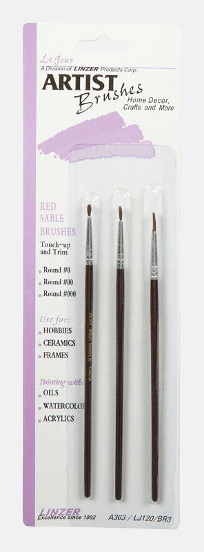 BRUSH ART 3PC DETAIL - Pack of 12
