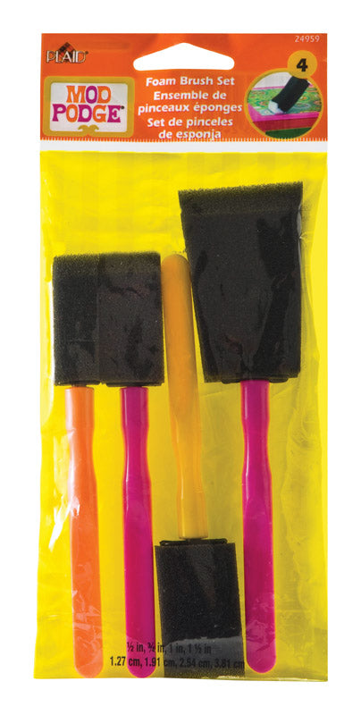 DECOUPAGE FOAM BRUSH 4PC - Pack of 3