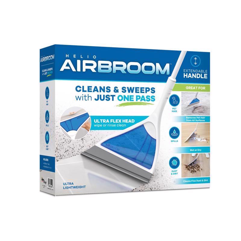 Emery Jensen AirBroom from AS SEEN ON TV Products, cordless handheld vacuum cleaner with lightweight design and easy-to-use features.
