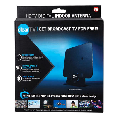 Emery Jensen Clear TV indoor antenna, as seen on TV, designed for better TV signal reception in a compact form.