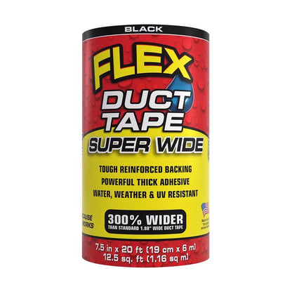 DUCT TAPE BLACK 7.5"X20'