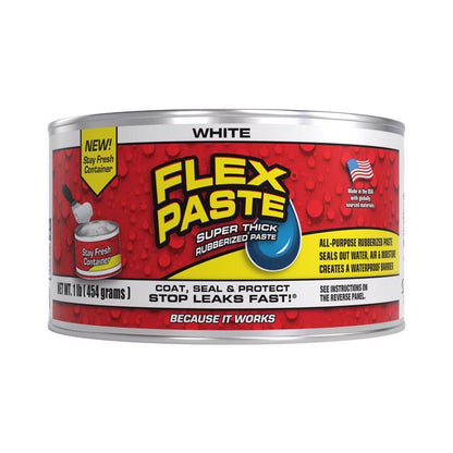 Emery Jensen Flex Paste Rubber White 1lb, as seen on TV, showcasing the flexible rubber paste in a white container.