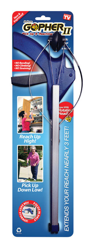Emery Jensen fold pickup and reach tool, as seen on TV, with extendable handle for grabbing items from a distance.