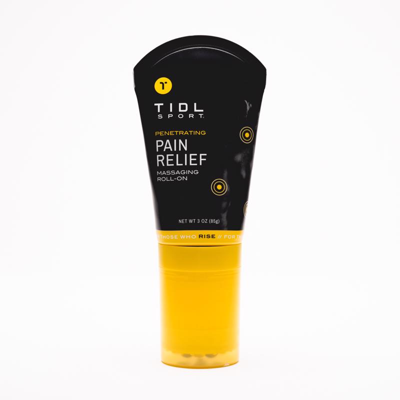 Emery Jensen As Seen On TV Roll-On Heat Therapy 3oz for muscle relief, with a clear applicator and branding label visible.