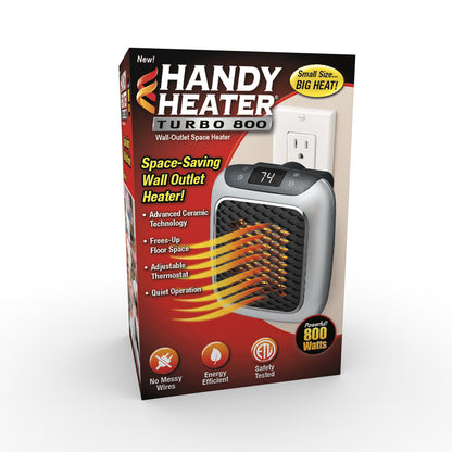 Emery Jensen space heater 800W from the as seen on TV products line, compact electric heater with adjustable controls.