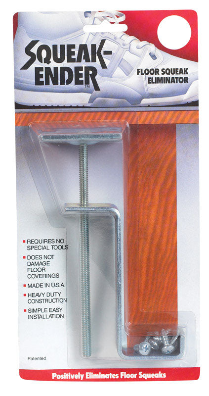 Assorted Emery Jensen floor repair squeakender tools for fixing squeaky floors, shown in a variety of sizes and types.