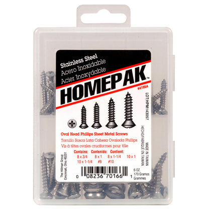 Emery Jensen SM Screw Kit Assortment with oval head screws, featuring various sizes and types for versatile fastening projects.