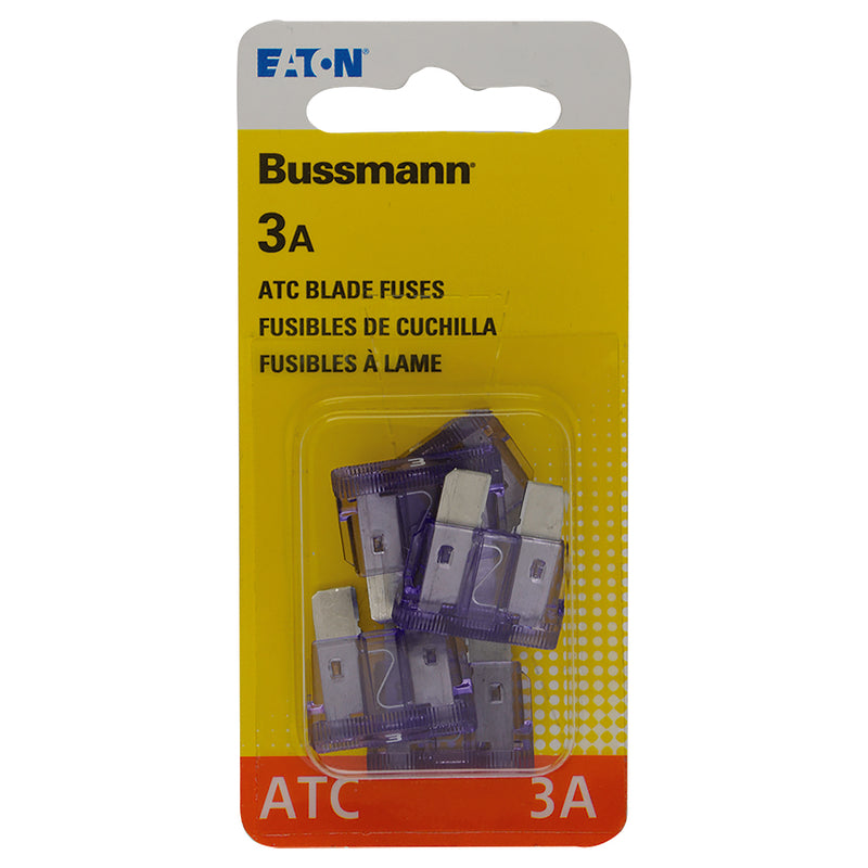 Emery Jensen FUSE AUTO ATC 3AMP CD5 fuse, automotive blade fuse with clear plastic casing and metal contacts for vehicle safety