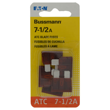 Emery Jensen FUSE AUTO ATC 7.5amp CD5, automotive ATC/ATM fuse with clear plastic body and metal terminals for vehicle safety.