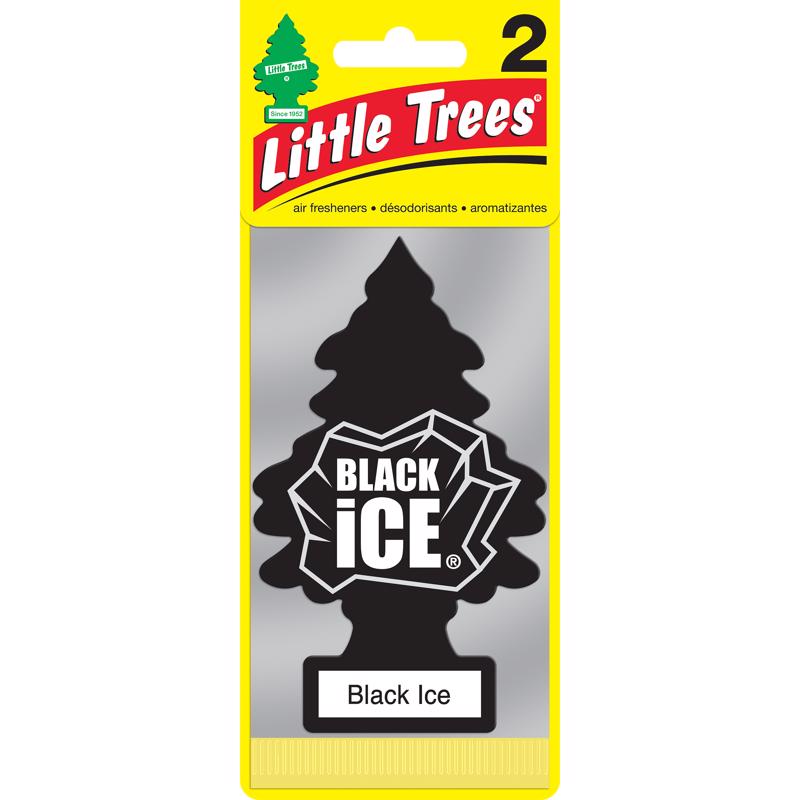 Emery Jensen auto air fresheners in Black Ice scent, 2-pack, shown in a pack of 12 for freshening car interiors.