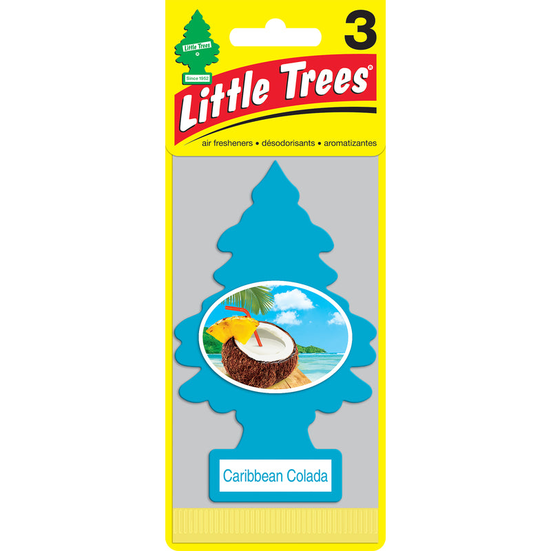 Emery Jensen auto air fresheners CC 3PK pack of 8, car air fresheners with fresh scent, shown hanging in vehicle interior.