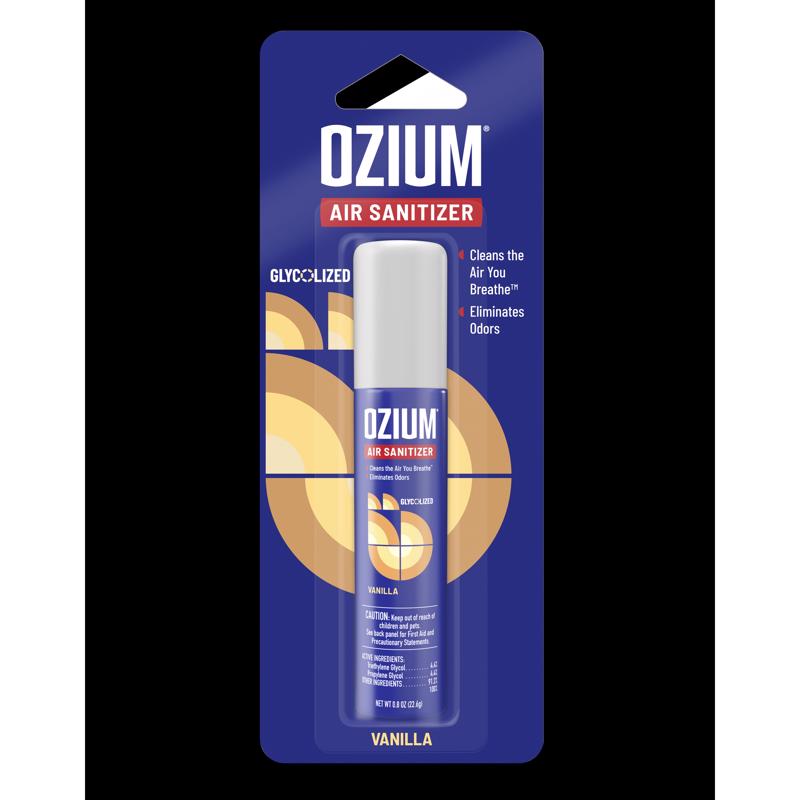 Emery Jensen sanitizer air vanilla auto air freshener with vanilla scent, designed for car interior freshness.