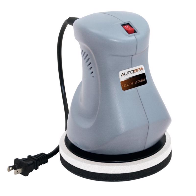 Emery Jensen 6-inch orbital polisher for auto cleaning, featuring a durable circular design for polishing vehicle surfaces.