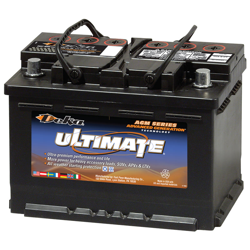 Emery Jensen 12V auto battery with 730 CCA, automotive lead-acid car battery for reliable vehicle starting.