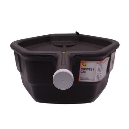 DRAIN PAN BLK 15QT 6.4"h