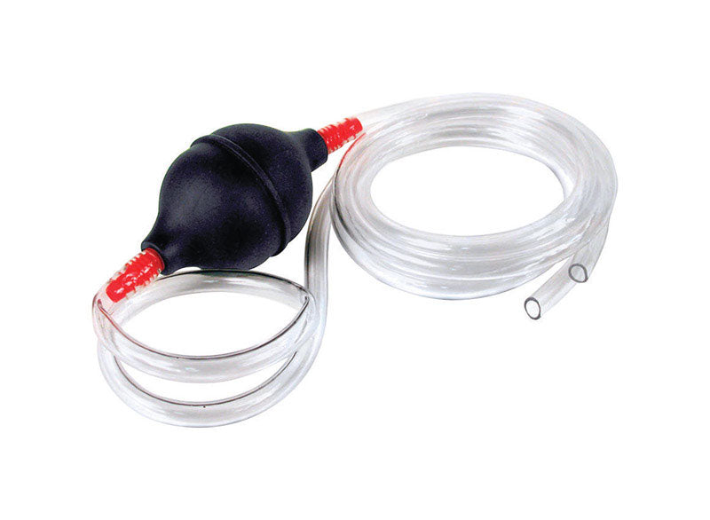 Emery Jensen 6ft pump siphon for liquids, auto funnels and pans, flexible plastic tube for transferring liquids easily.