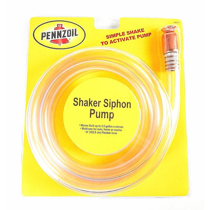 Emery Jensen 6-foot siphon pump for auto funnels, used for transferring liquids efficiently with durable construction.