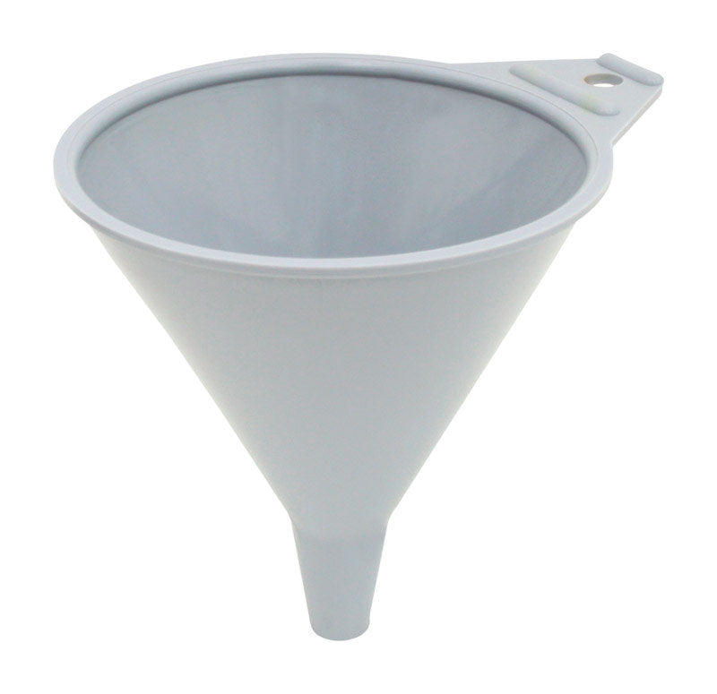 Gray small 8oz auto funnel by Emery Jensen, ideal for siphons, pans, and liquid transfer applications.