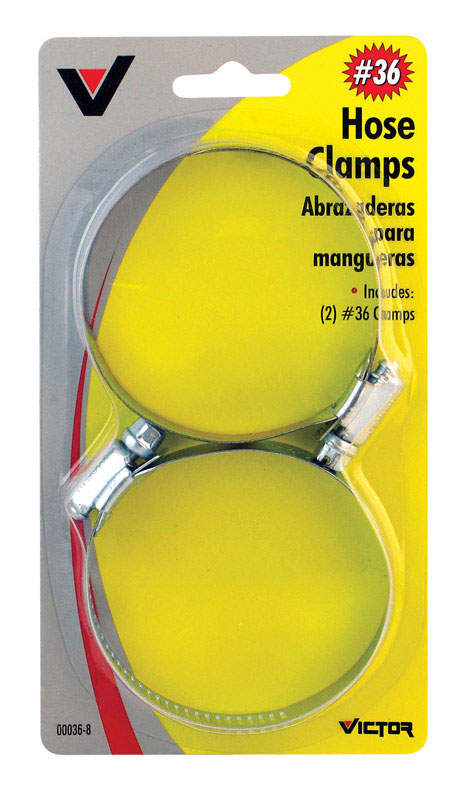 Emery Jensen SAE36 auto hose clamp, 2-3/4 inch diameter, durable metal clamp for secure hose connections.