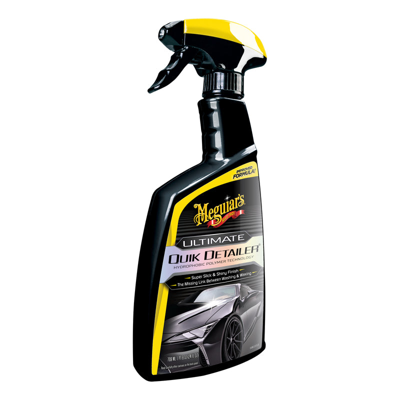 Emery Jensen Auto Quik Detailer 24oz liquid wax and polish for car detailing, showing the bottle and applicator pad.