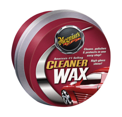 Emery Jensen auto wax paste, 11oz, for car polishing and protection, shown in a white container with a black lid.