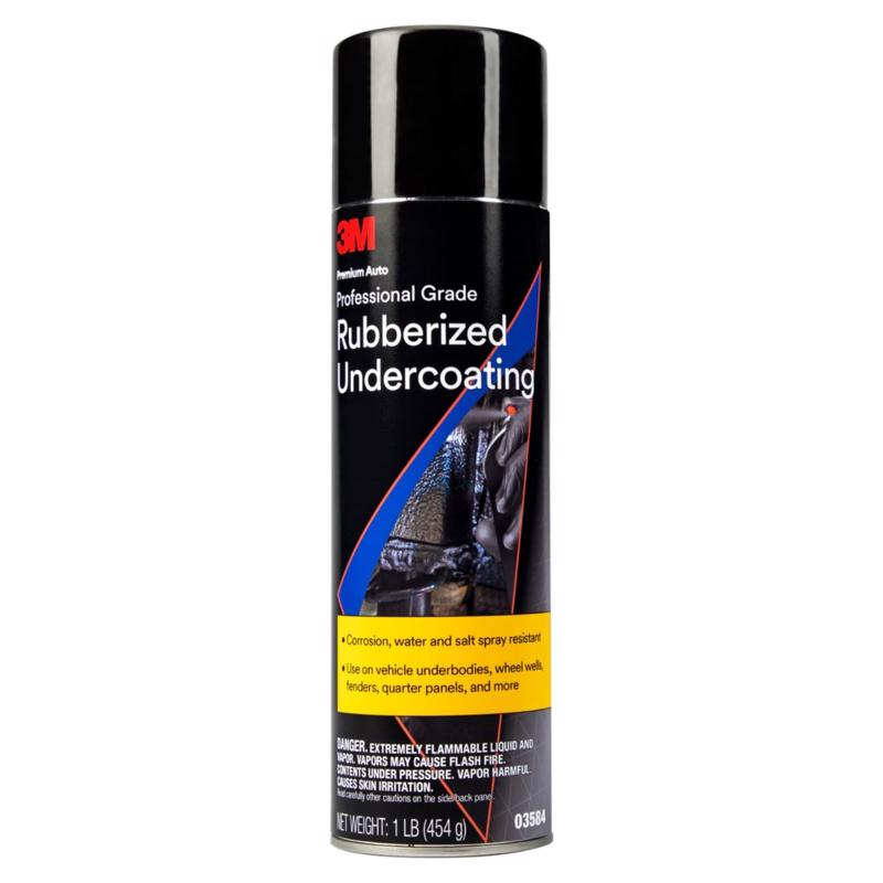 Emery Jensen 16oz automotive undercoating spray for rust protection, shown in a spray can with a black cap.