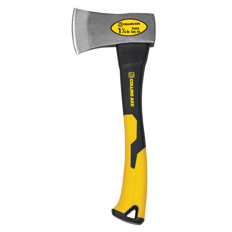 Emery Jensen camp axe FG 1.25lb with wooden handle and metal blade for outdoor chopping and camping activities.