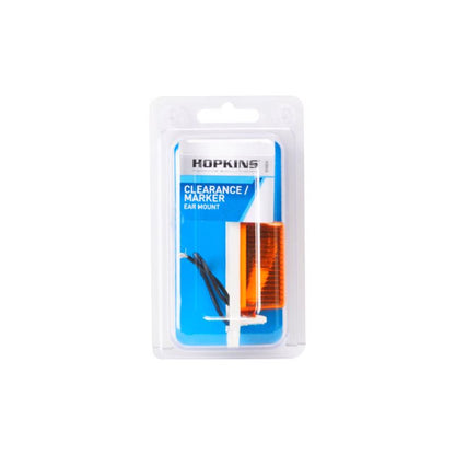 Emery Jensen Clear Mark Light Amber RCT backup and clearance lights, pack of 3, for vehicle safety and visibility.
