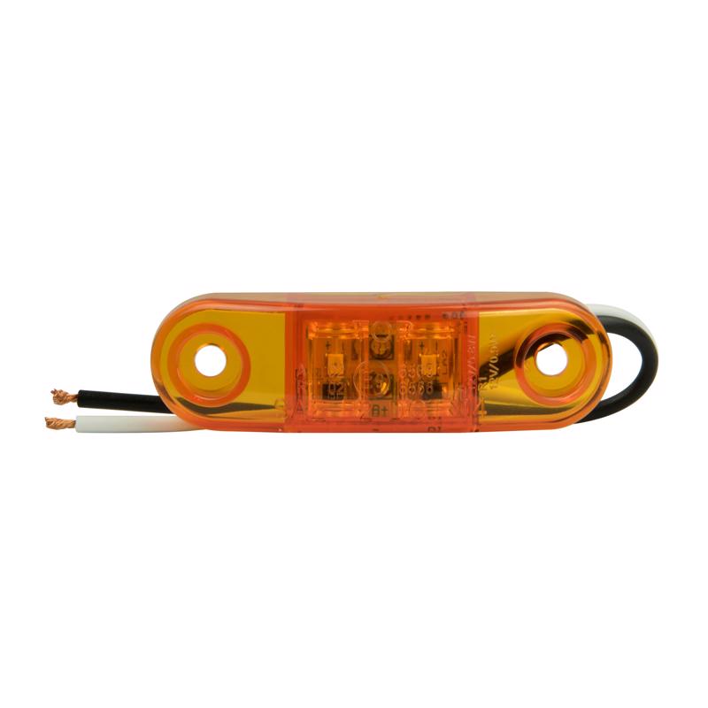 LED LGHT OBLONG AMBR 12V - Pack of 2