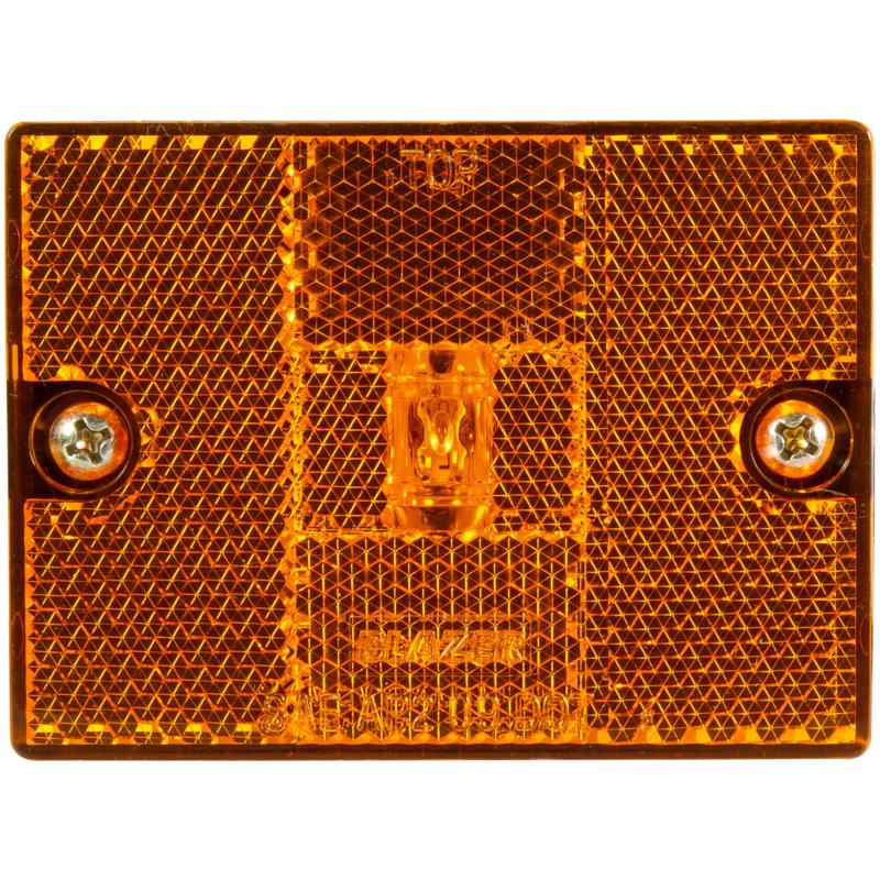 LED LGHT SQUAR AMBR 12V - Pack of 2