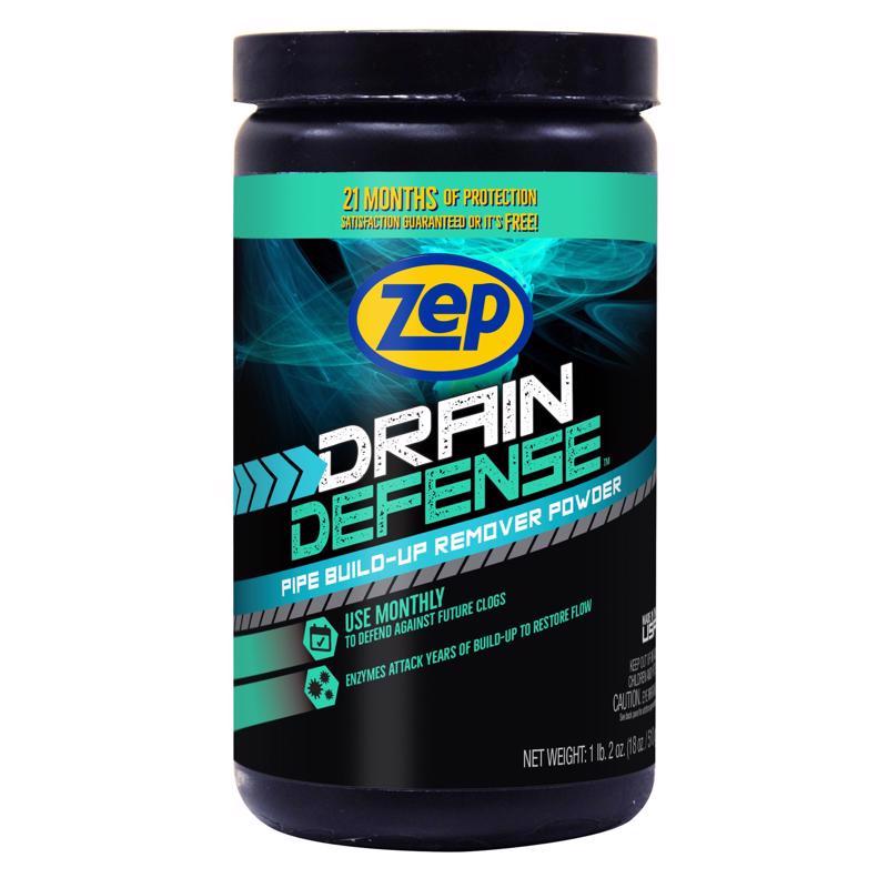 Emery Jensen ZEP Commercial Bacterial Drain Opener cleaner bottle with label and cap for commercial drain maintenance