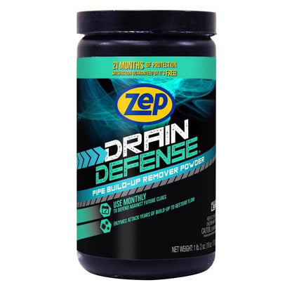 Emery Jensen ZEP Commercial Bacterial Drain Opener cleaner bottle with label and cap for commercial drain maintenance