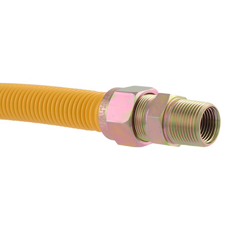 Emery Jensen Bagged Pro-Coat Gas Connection fitting, 3/4" x 3/4" FIP, durable metal pipe connector for gas lines.