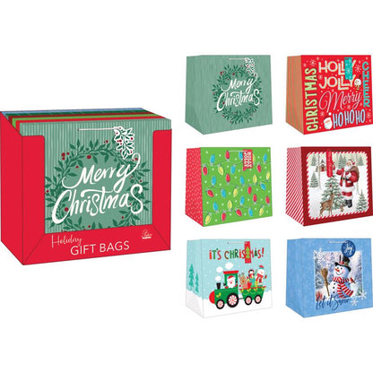 GIFT BAG CHRSTMS ASST - Pack of 24
