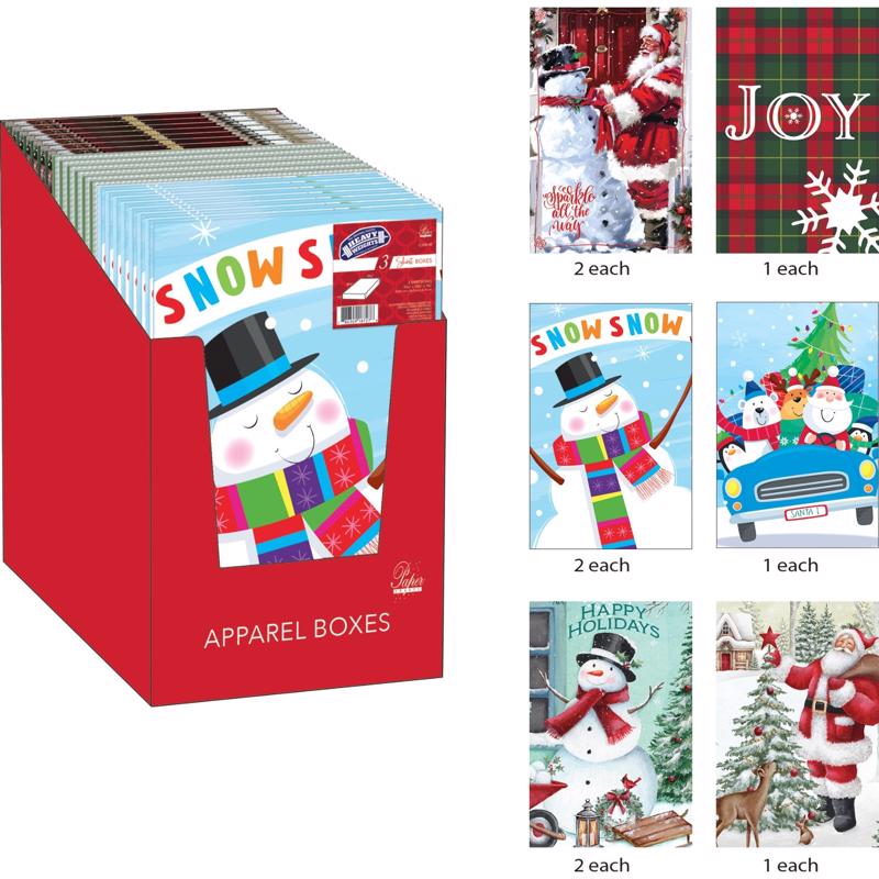 GIFT BOX HLDY SHRT 3PK - Pack of 20