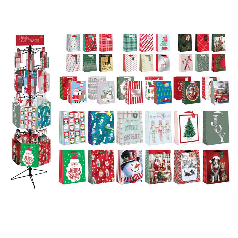 XMAS GIFT BAG ASSTMNT 1PK - Pack of 96