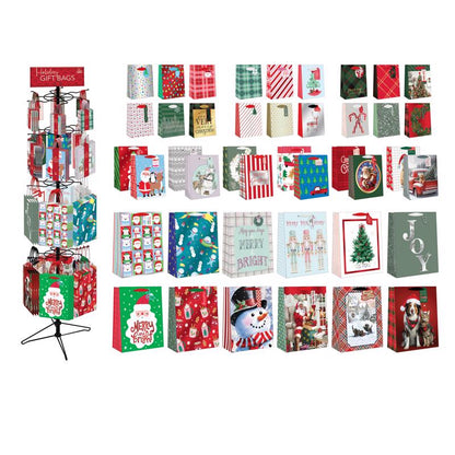 XMAS GIFT BAG ASSTMNT 1PK - Pack of 96