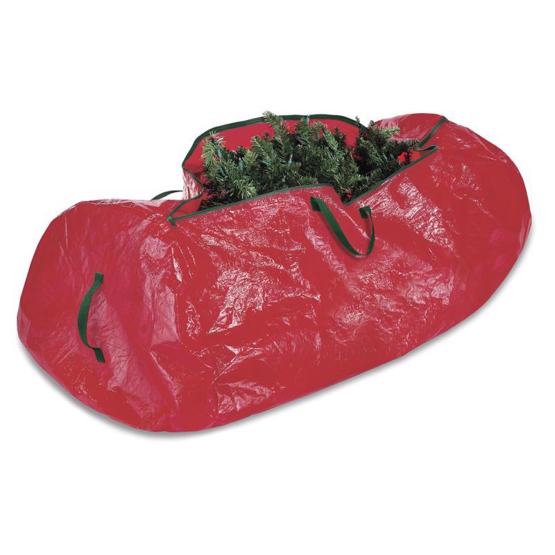 Red Emery Jensen 56-inch storage bag for organizing clothes, linens, or household items in bags, boxes, and bins.