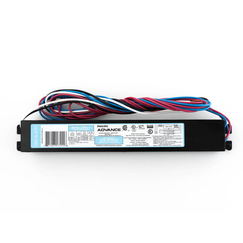 Emery Jensen ballast for F96T12 fluorescent lamps, electrical ballast with model 1-2 F96T12, used in lighting fixtures.