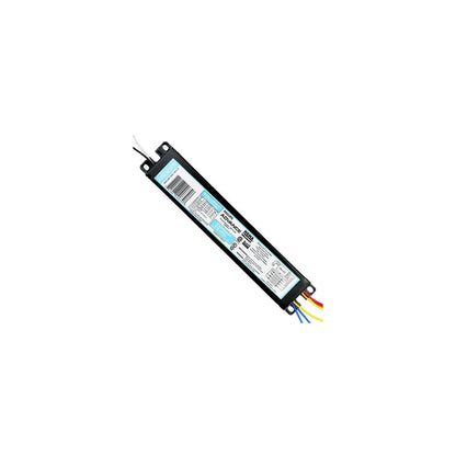 Emery Jensen electronic ballast for 3-4 F32T8 fluorescent tubes, shown in a close-up image of the ballast unit.