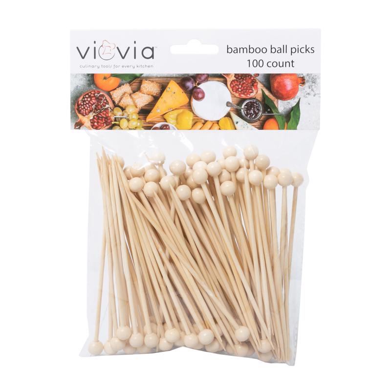 Set of 100 appetizer pick balls from Emery Jensen, barware accessories for serving small bites and garnishes.