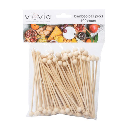 Set of 100 appetizer pick balls from Emery Jensen, barware accessories for serving small bites and garnishes.